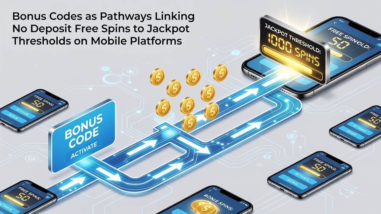 Mobile Casino-App mit Bonus-Code-Eingabe und Jackpot-Anzeige