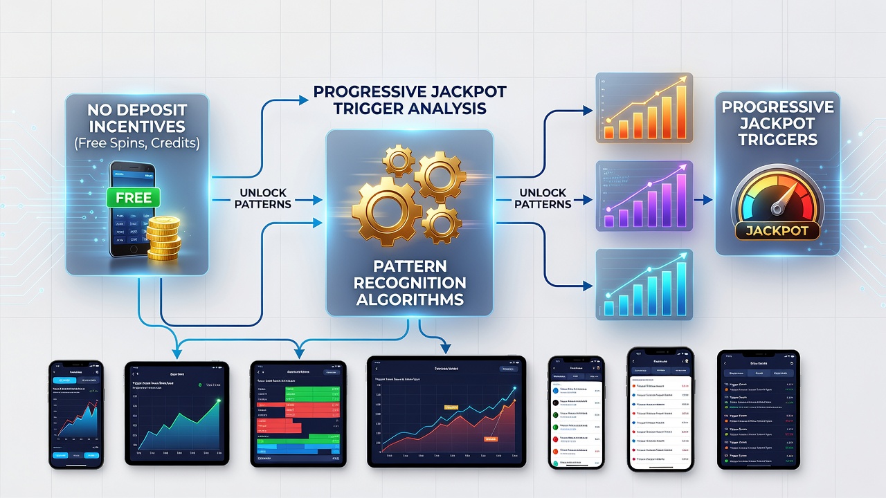 Mobile Geräte mit laufenden Jackpot-Sessions und Incentive-Statistiken