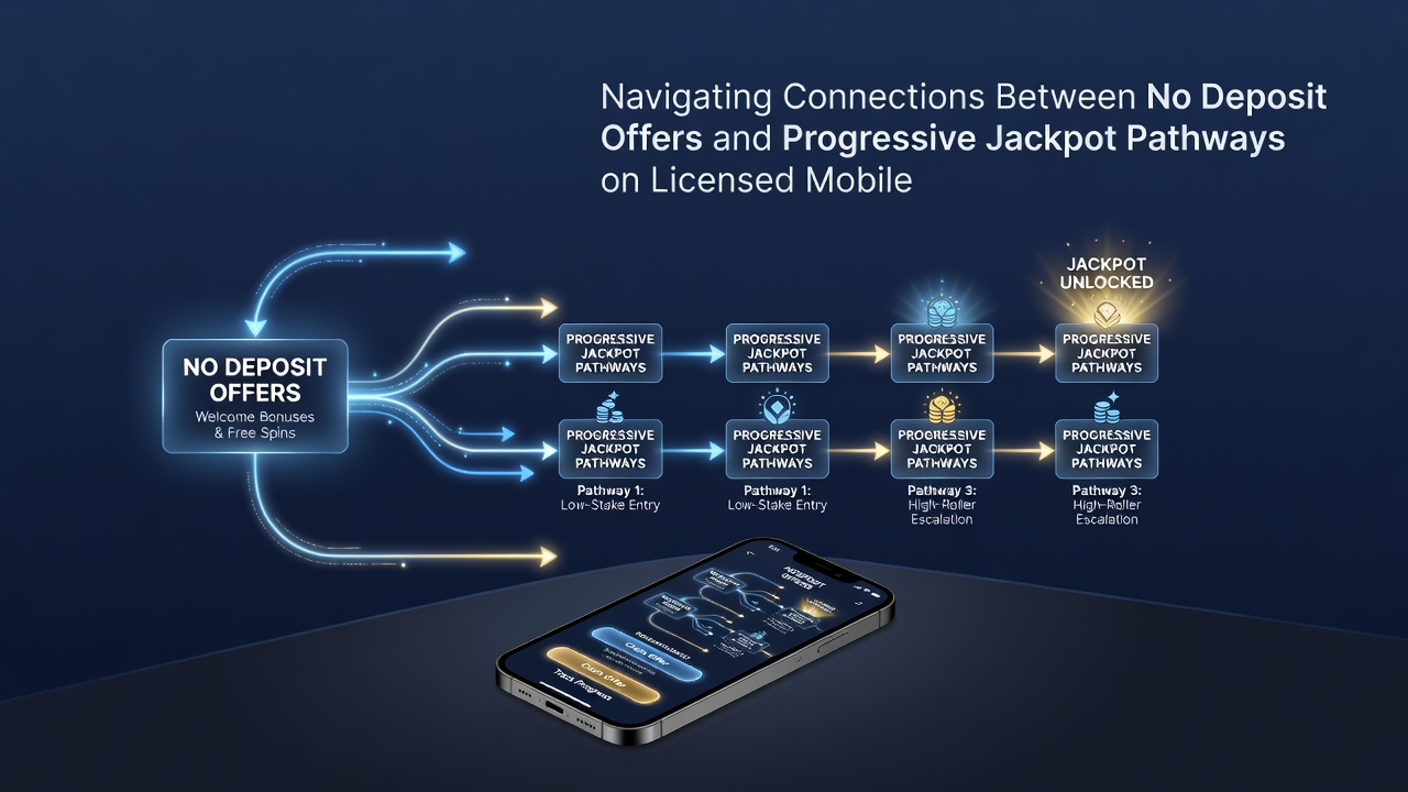 Fortschrittsanzeige eines Progressiven Jackpots in einer mobilen Casino-App mit Bonus-Integration